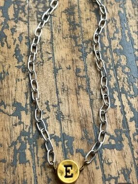 Just My Type Initial Necklace “E”
